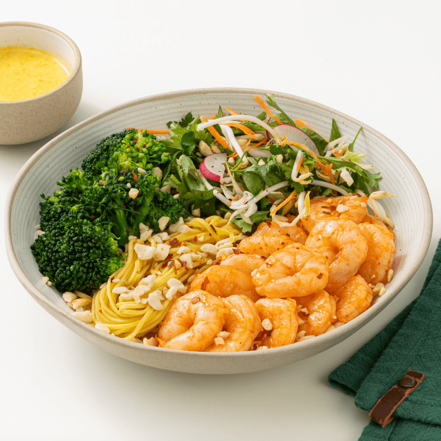 Prawn Satay Noodle Bowl